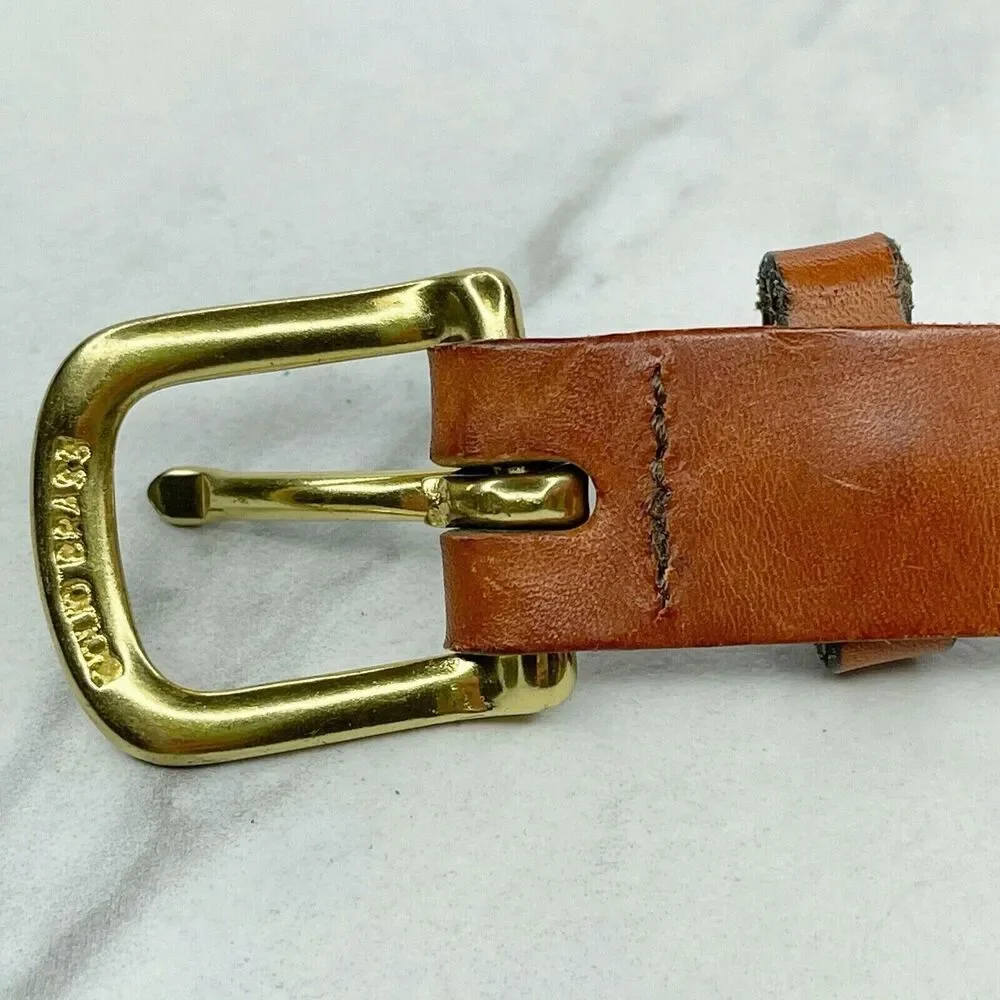LeatherMan Nautical Flag Embroidered Leather Belt Made USA ✨